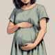 Ilustrasi wanita memegang perut bagian bawah dengan ekspresi kesakitan, menunjukkan gejala endometriosis yang parah saat menstruasi