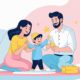 Anak-anak belajar anggota keluarga bahasa Inggris mom dad brother sister grandmother grandfather uncle aunt cousin baby dengan metode bermain interaktif, family photo album, role play, dan family tree drawing