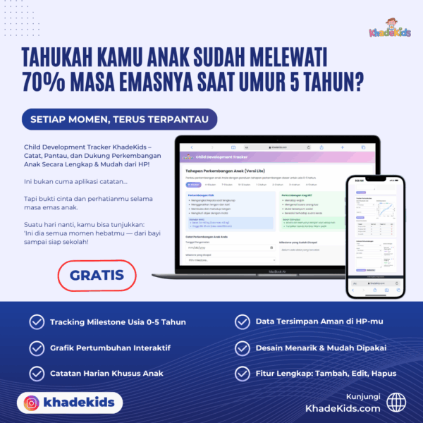 Child Development Tracker KhadeKids