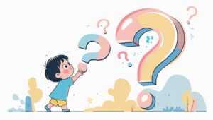 Anak kecil dengan mata berbinar sedang menunjuk buku sambil bertanya kepada ibunya yang tersenyum