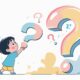 Anak kecil dengan mata berbinar sedang menunjuk buku sambil bertanya kepada ibunya yang tersenyum