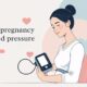 Seseorang sedang melakukan pemeriksaan tekanan darah menggunakan tensimeter digital, dengan dokter yang sedang mencatat hasil pengukuran di clipboard