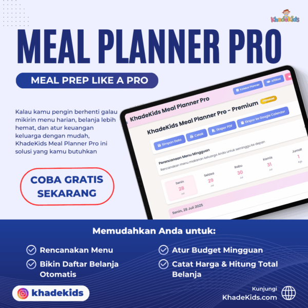 Meal Planner Pro KhadeKids