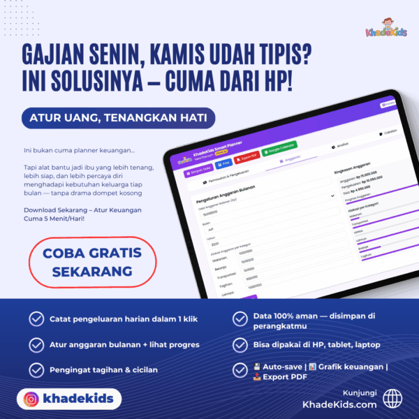 Smart Budget Planner KhadeKids