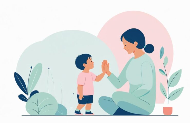 Anak sedang diukur tinggi badannya di posyandu, dengan ibu memperhatikan dengan cemas sambil bidan mencatat data pertumbuhan