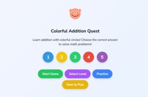 Colorful Addition Quest – Petualangan Matematika Seru untuk Anak!